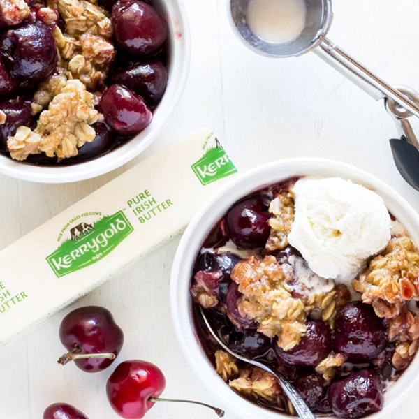 Grilled Cherry Crisp